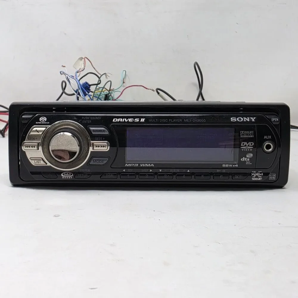 Sony MEX-DV2000 AM/FM Receiver DVD CD SACD Multi Disc Player Xplod 5.1 Tested